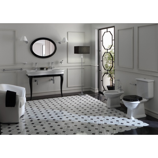 Specchio belle epoque ovale con cornice nera lucida 90x69,5 cm - Lante Simas