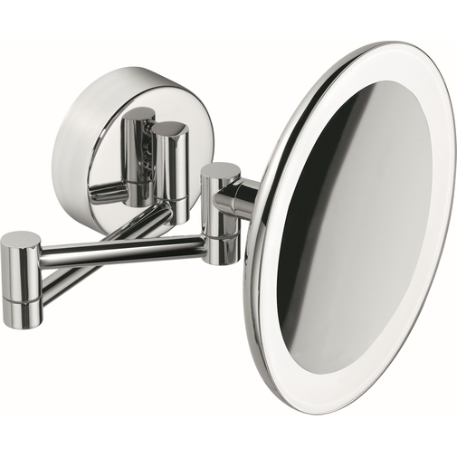 Specchio ingranditore 3x con supporto a muro, retroilluminato a led - Mirrors, Colombo Design