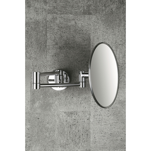 Specchio ingranditore 3x, tondo con supporto a muro - Mirrors, Colombo Design