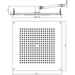 Square built-in ceiling shower head 47x47 cm, contemporary design - Dream, Bossini