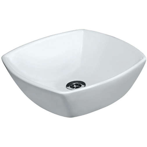Square lay-on washbasin 42x42cm Aria Jaquar White