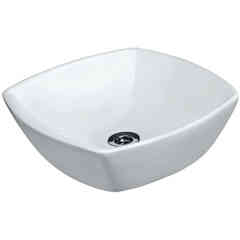 Square lay-on washbasin 42x42cm Aria Jaquar White