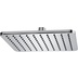 Square shower head, with an elegant design, 23x23 cm, chrome, universal connection - Cosmo, Bossini
