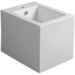 Squared white ceramic bidet - Frozen, Simas
