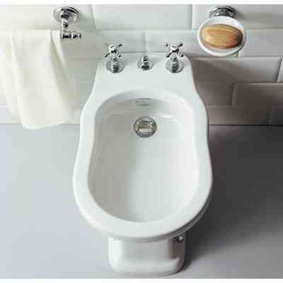 Stand-Bidet im Old-England-Stil aus weißer Keramik - Londra, Simas