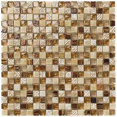 Stone and glass mosaic for Ambra wall covering 30x30 cm - Colorado, Boxer