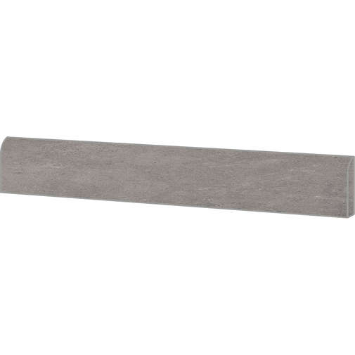 Stone effect skirting board in porcelain stoneware, Gray 7,3x60 cm - Highstone, Ceramica Sant'Agostino