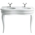 Structure for LA12 retro style washbasin in glossy white Lante wood, Simas