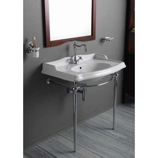 Struttura di supporto per lavabo AR874 in ottone cromato Arcade, Simas