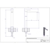 Tall chromed basin mixer without "waste kit" - Tetris, Bugnatese