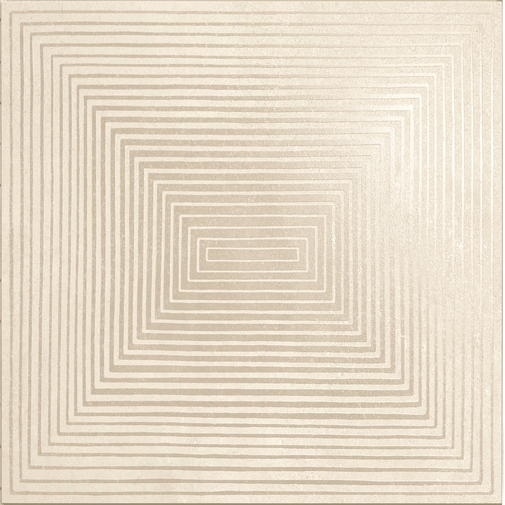 Tapis en grès cérame avec décoration moderne effet béton couleur Beige 60x60 cm - Cemento, Casalgrande Padana