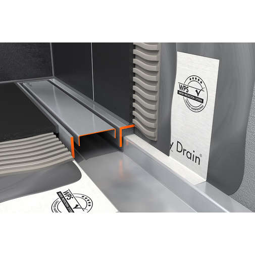 Tekness Basic Drain 80cm tileable floor shower channel