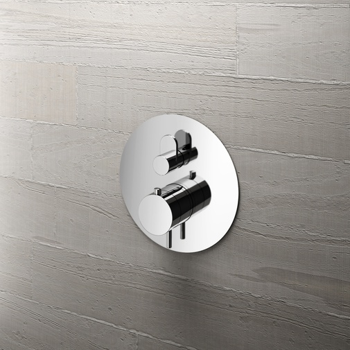 Thermostatischer Brausemischer 3 Ausgänge Umsteller, Außenteil und Einbauteil - Macò, Geda