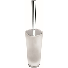 Toilet brush holder in opaque glass and chromed finishes - Alizè, Colombo Design
