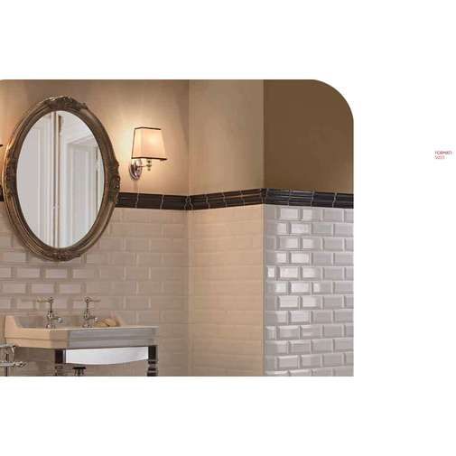 Tonalit 7,5x15 Polierter weißer Diamant