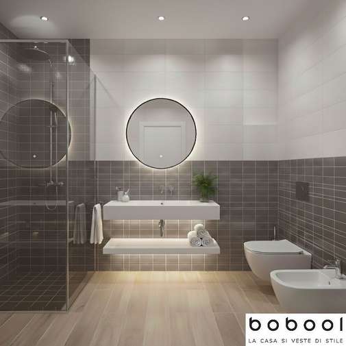 Tonalite Floor 20 Cloud (smoke grey) – 10x20 cm porcelain stoneware tile