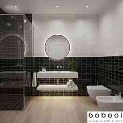 Tonalite Floor 20 Ink (nero) – Piastrella in Gres Porcellanato 10x20 cm