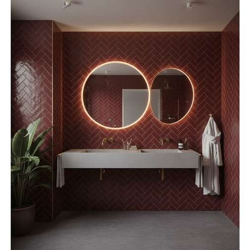 Tonalite Mosto (Bordeaux) Satin Wall Tile 10x30 - Made in Italy