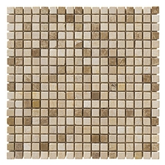 Tumbled marble mosaic for walls and floors, Emperador Light Mix 30,5x30,5 cm - Jazz, Boxer