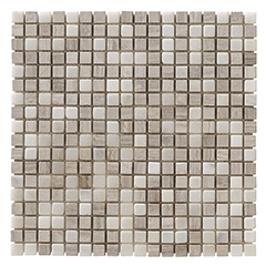 Tumbled marble mosaic for walls and floors, Wooden Gray Mix 30,5x30,5 cm - Jazz, Boxer