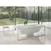 Vasca freestanding telaio acciaio bianco, colonna scarico Bettelux Shape, Bette