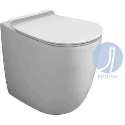 Vase de sol hauteur augmentée 50cm sans rebord blanc Vignoni, Simas