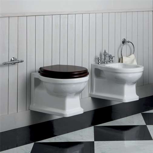 Vaso Sospeso in Ceramica Simas Londra Bianco Lucido LO 918 - Design Classico