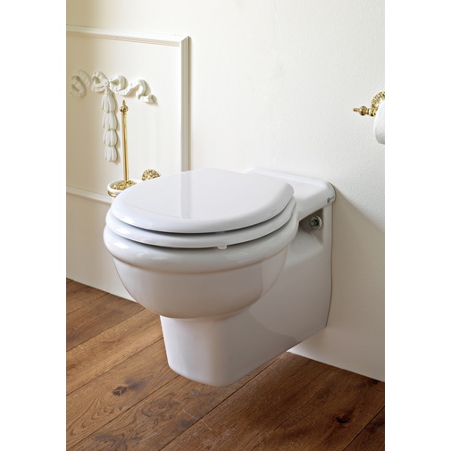 Vaso sospeso stile retrò in ceramica bianca - Palladio, Sbordoni