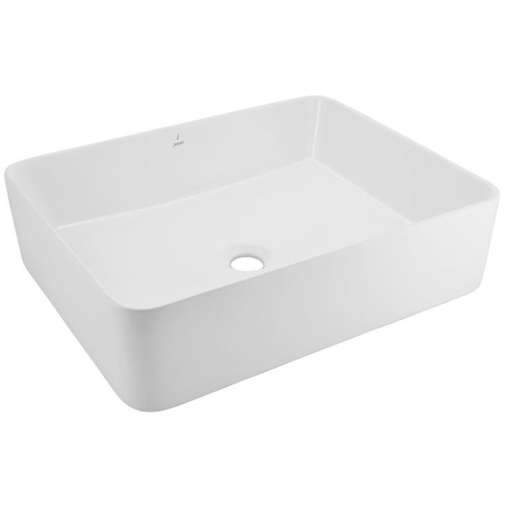 Vasque rectangulaire à poser 52,5 x 41,5 cm - Jaquar blanc mat