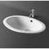 Vasque à encastrer bord plat en céramique blanche 54,5 cm - Marine, Simas