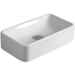 Vasque à poser rectangulaire en céramique blanche 50 cm - Flow, Simas