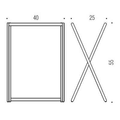 Verchromter Handtuchhalter Zubehör Höhe 55 cm - Colombo Design