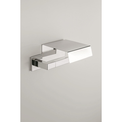 Verchromter Wandrollenhalter mit Deckel - Basic Q, Colombo Design