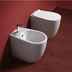 Vignoni - Simas single-hole back-to-wall floor-mounted bidet