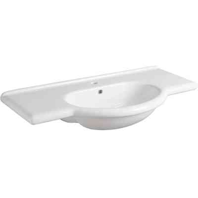 Vintage style console washbasin in white ceramic 105 cm - Montecarlo, Simas