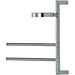 Wall bathroom accessory with soap holder, 2 chrome towel rails - Planets, Colombo Design
