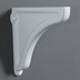 Wall bracket for washbasin and white console in Simas ceramic