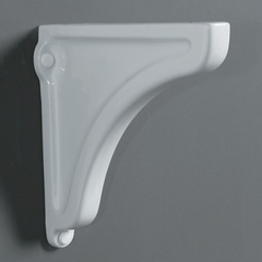 Wall bracket for washbasin and white console in Simas ceramic