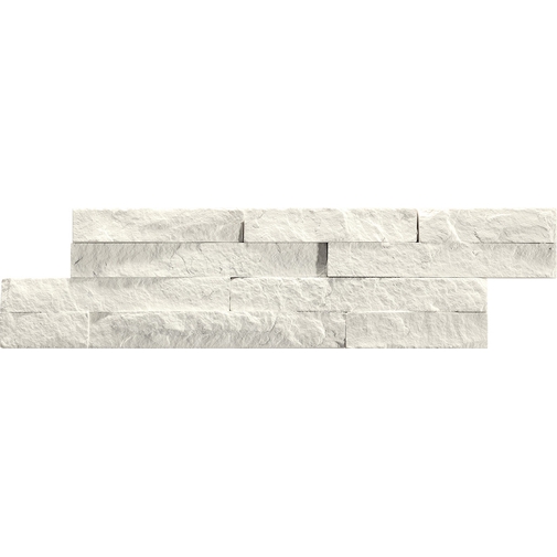 Wall cladding in white quartzite 10x35 cm - Metropolitan, Boxer