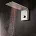 Wall head shower satin 3 jets diverter led rgb chromotherapy 45x20 - Syncro-Neb Bossini