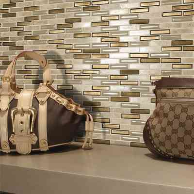 Wall mosaic ceramic and marble for covering, Bronze 27x30 cm - Bilbao, Boxer