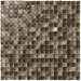 Wall mosaic in marble and glossy glass 29.5x29.5 cm - Brunei Emperador, Boxer