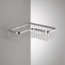 Wall-mounted chromed shower grate with corner tray - Colombo Design