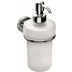 Wall-mounted etched glass soap dispenser with chromed finishes - Basic, Colombo Design