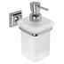 Wall-mounted etched glass soap dispenser with chromed finishes - Portofino, Colombo Design
