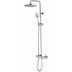 Wall mounted shower column, 23cm shower head, sliding rail, misc.thermostat. - Zoë, Bossini