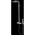 Wall mounted shower column, 28x28cm shower head, hand shower and mixer - Cosmo, Bossini