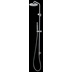Wall mounted shower column with 20 cm round shower head and sliding rail, high water inlet - Oki Renovation, Bossini