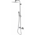 Wall mounted shower column with 23x23 cm shower head, hand shower and thermostatic mixer - Cosmo, Bossini