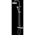 Wall mounted sliding shower column, mixer, 20 cm shower head - Oki, Bossini